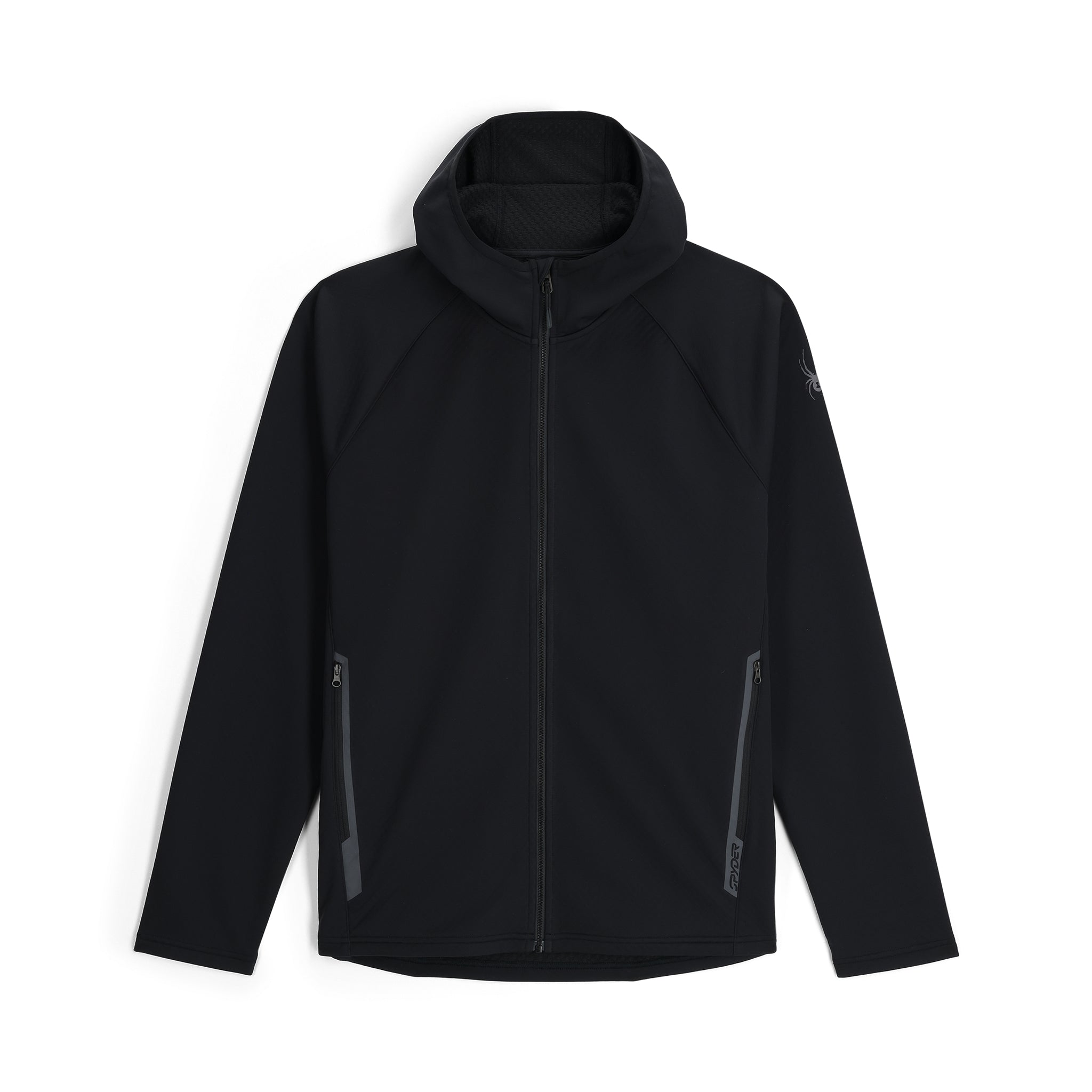 Mens Gridweb Tech Hoodie - Black