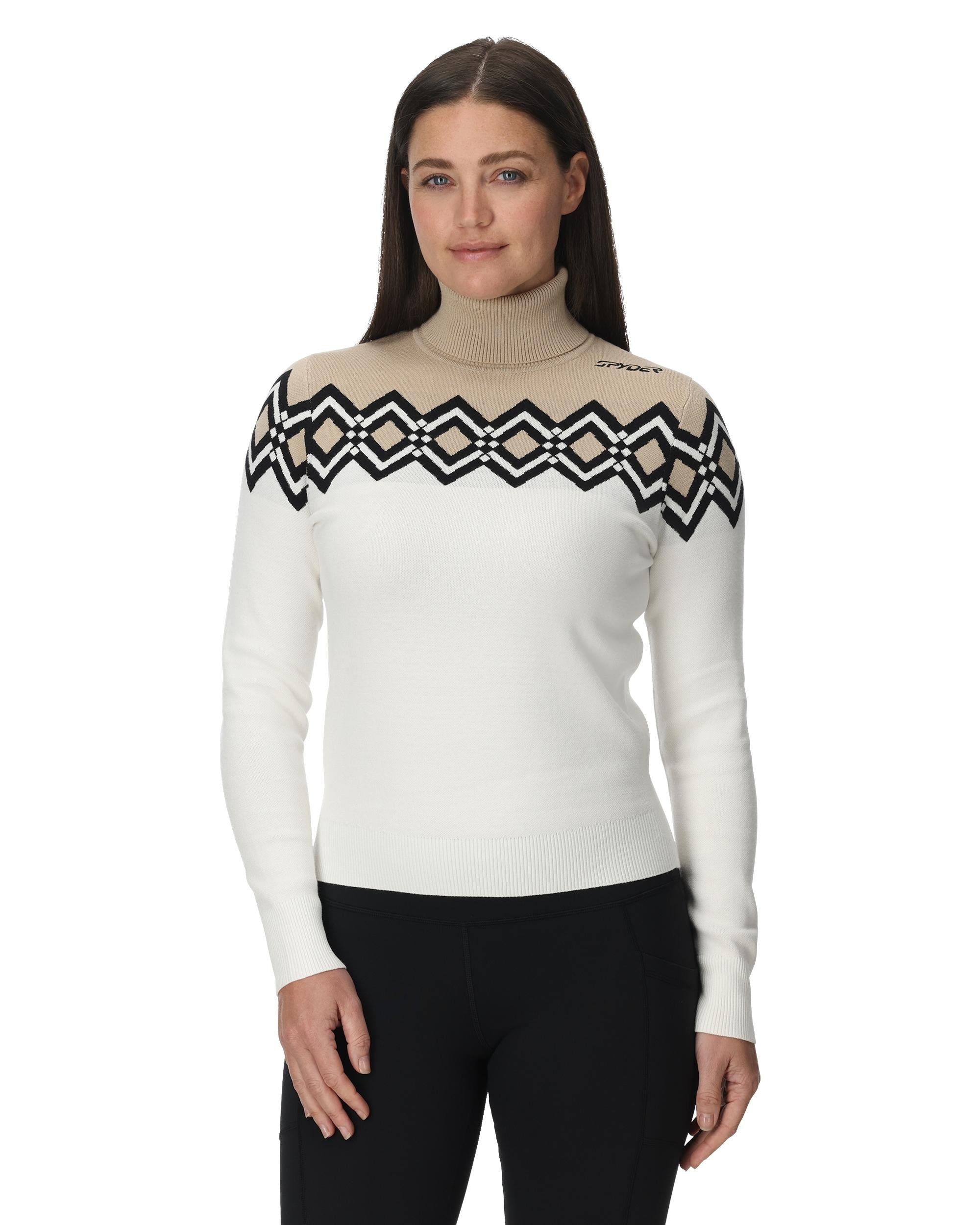 Womens Stellar Ski Sweater - White