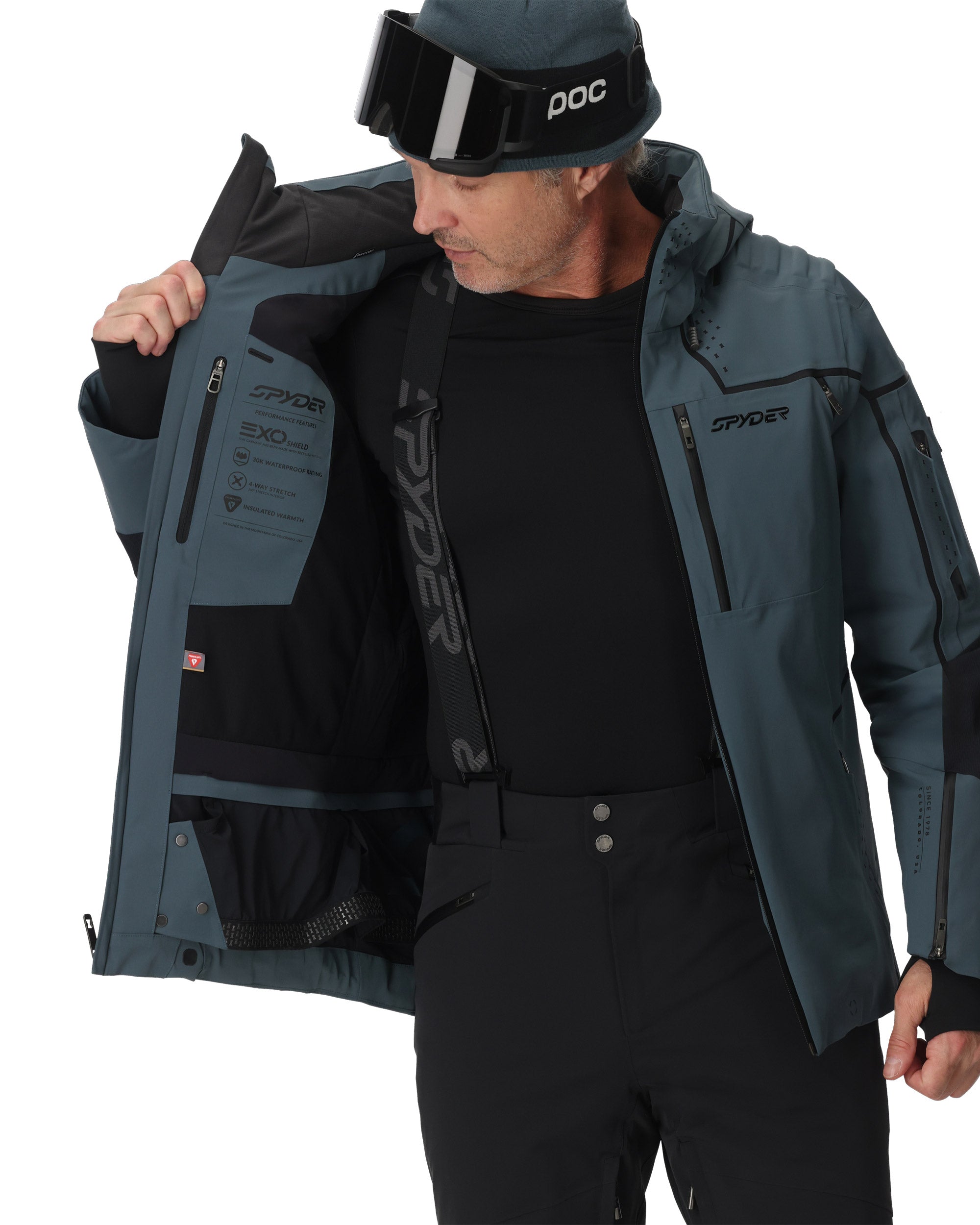 Mens Pinnacle Jacket - Slate Blue