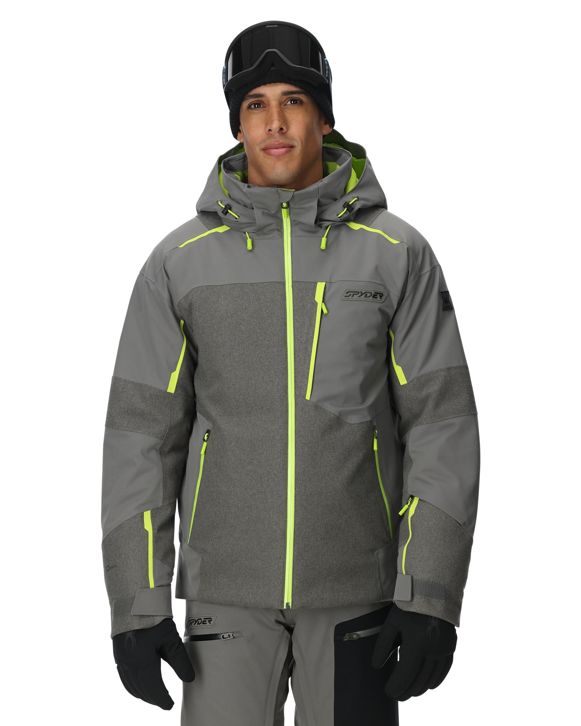 Mens Leader Jacket - Storm Melange – Spyder Australia