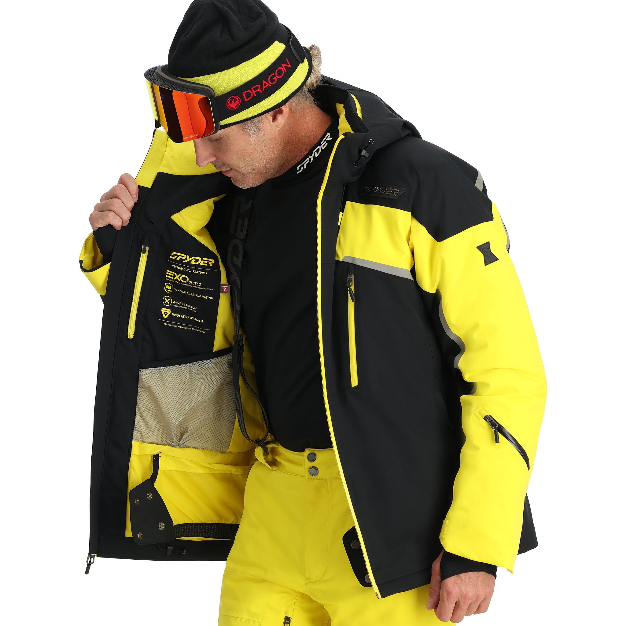 Mens Leader Jacket - Acid Yellow