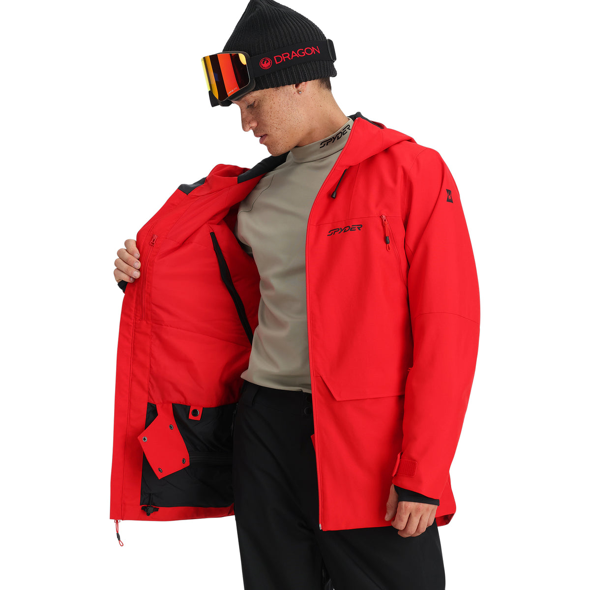 Mens Field Insulated Jacket - Spyder Red