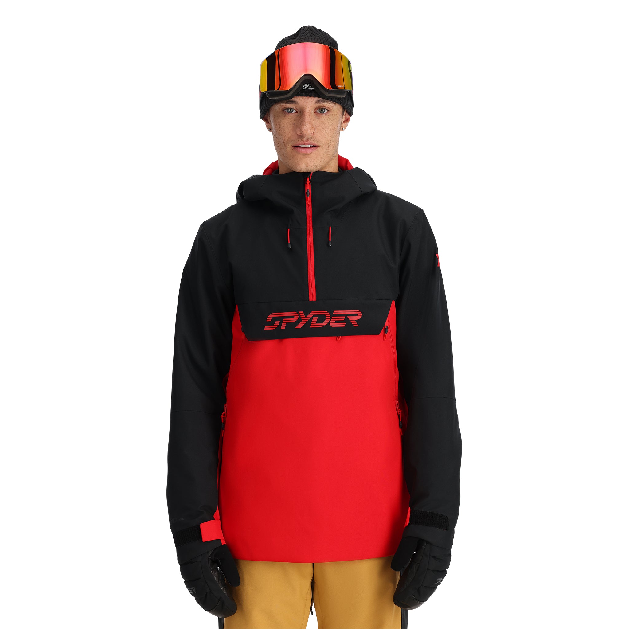 Mens All Out Anorak Insulated Jacket - Spyder Red – Spyder Australia