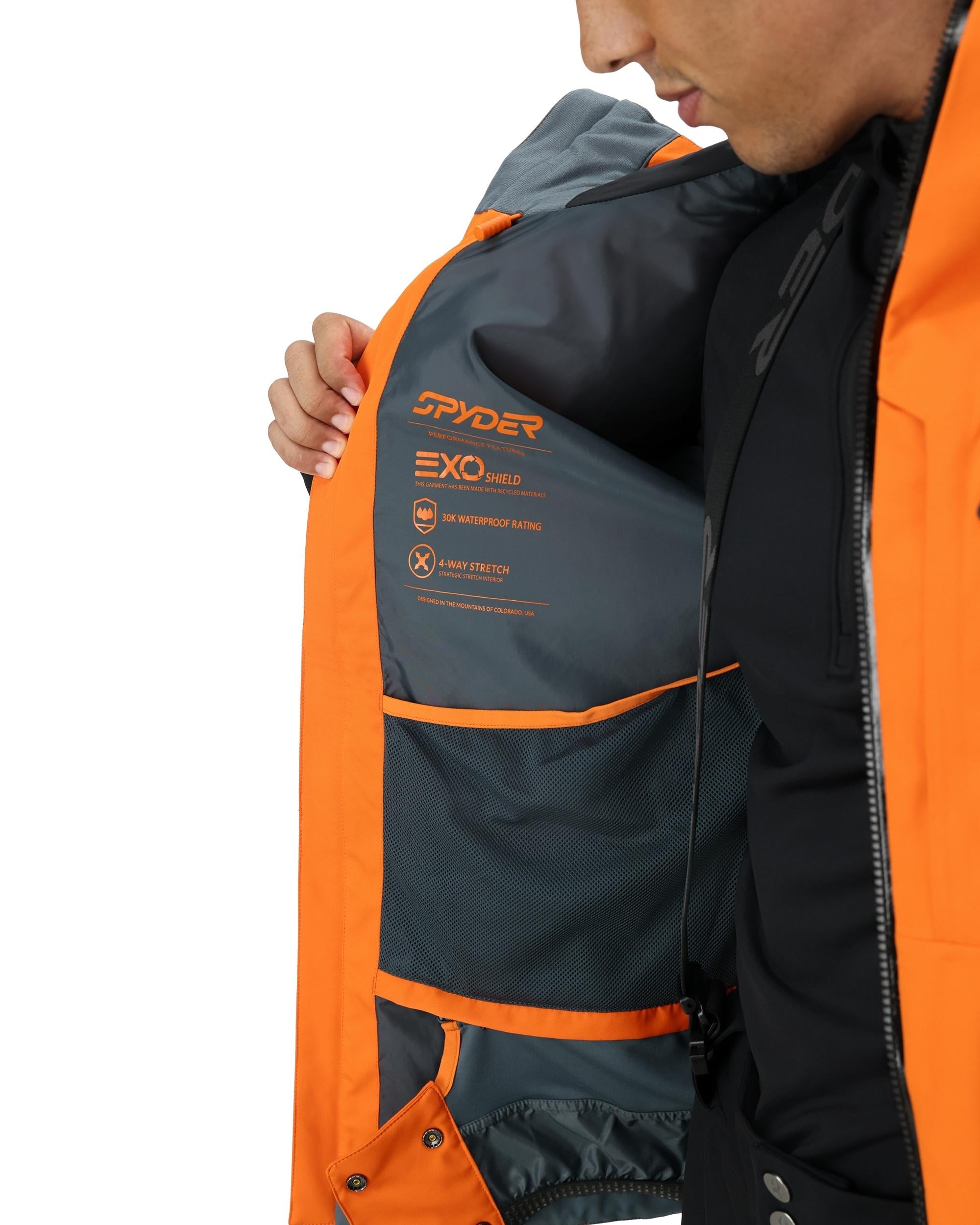 Mens Taos Shell Jacket - Flash Orange
