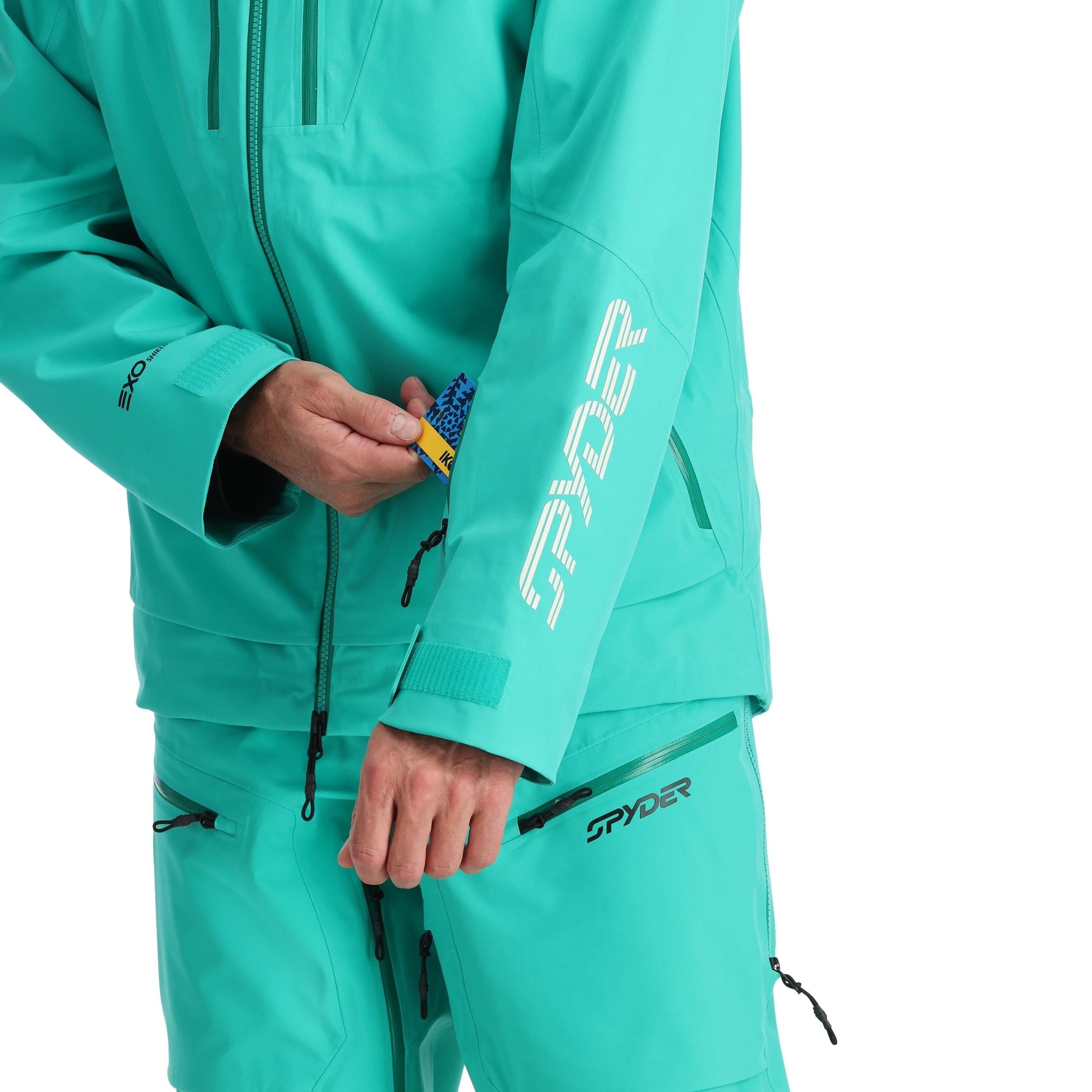 Mens Sanction Shell Jacket - Teal Green