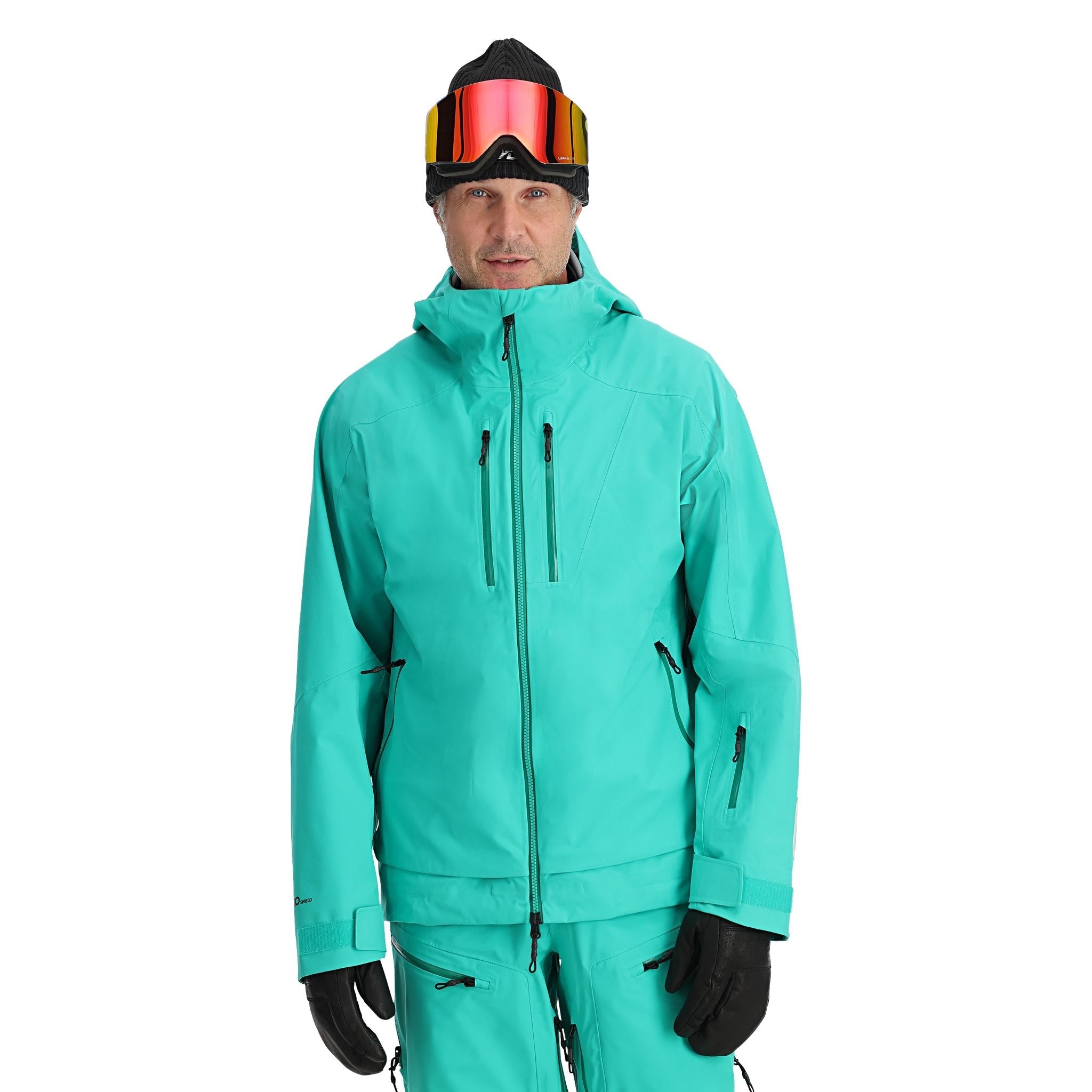 Mens Sanction Shell Jacket - Teal Green