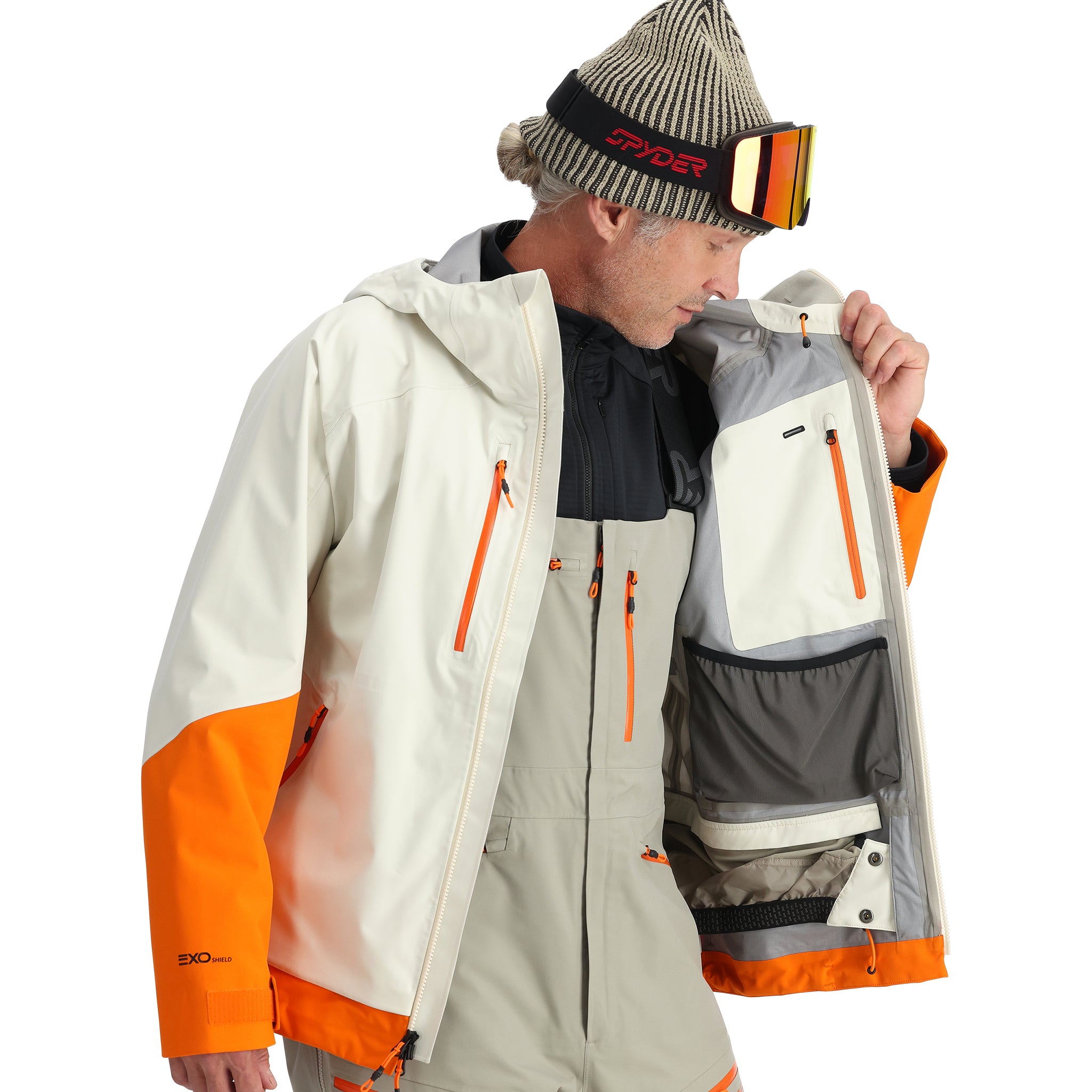 Mens Sanction Shell Jacket - Vanilla Latte