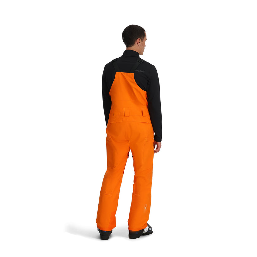 Mens Terrain Bib Pants - Orange Shock