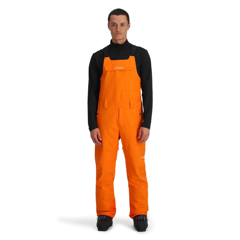 Mens Terrain Bib Pants - Orange Shock