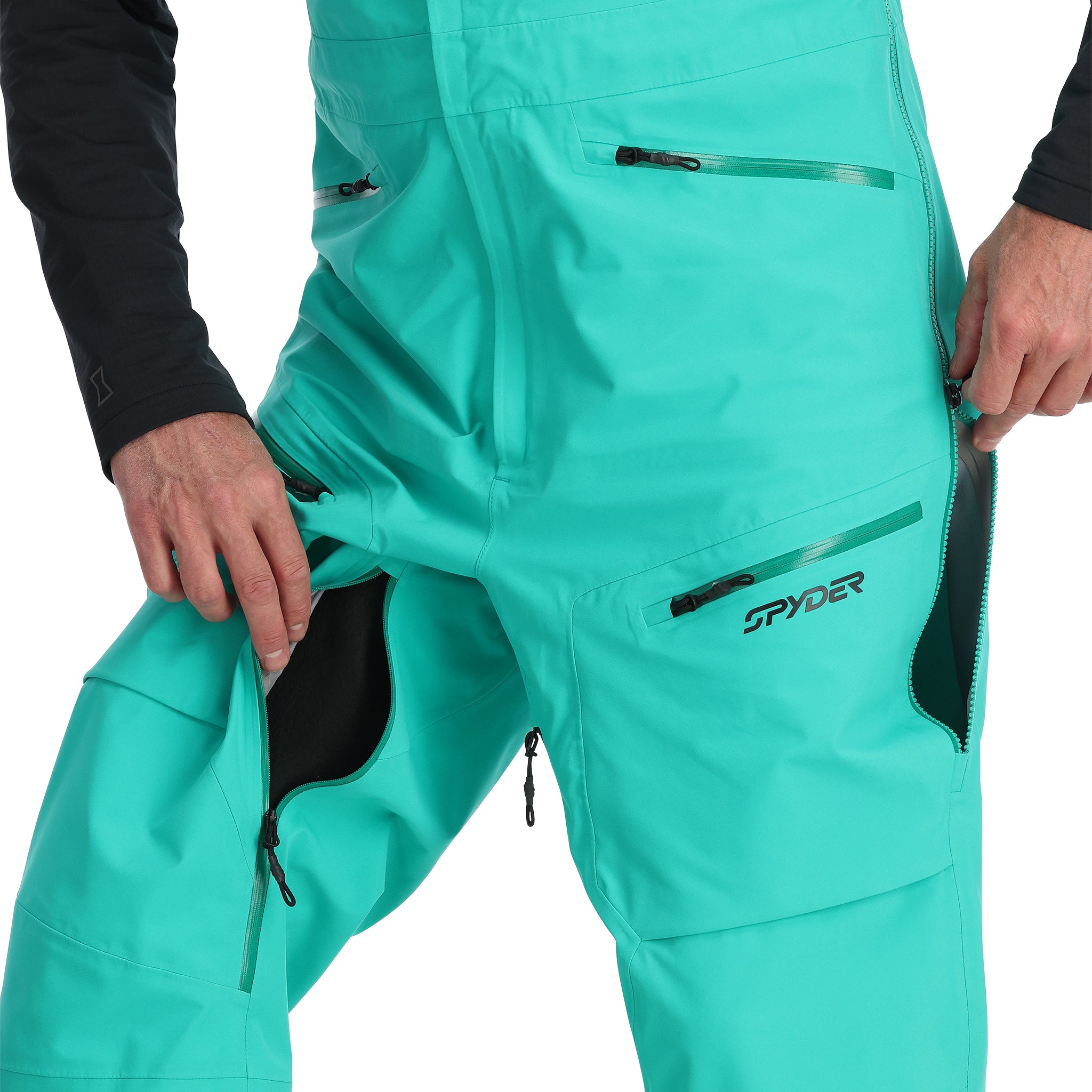 Mens Sanction Shell Bib - Teal Green
