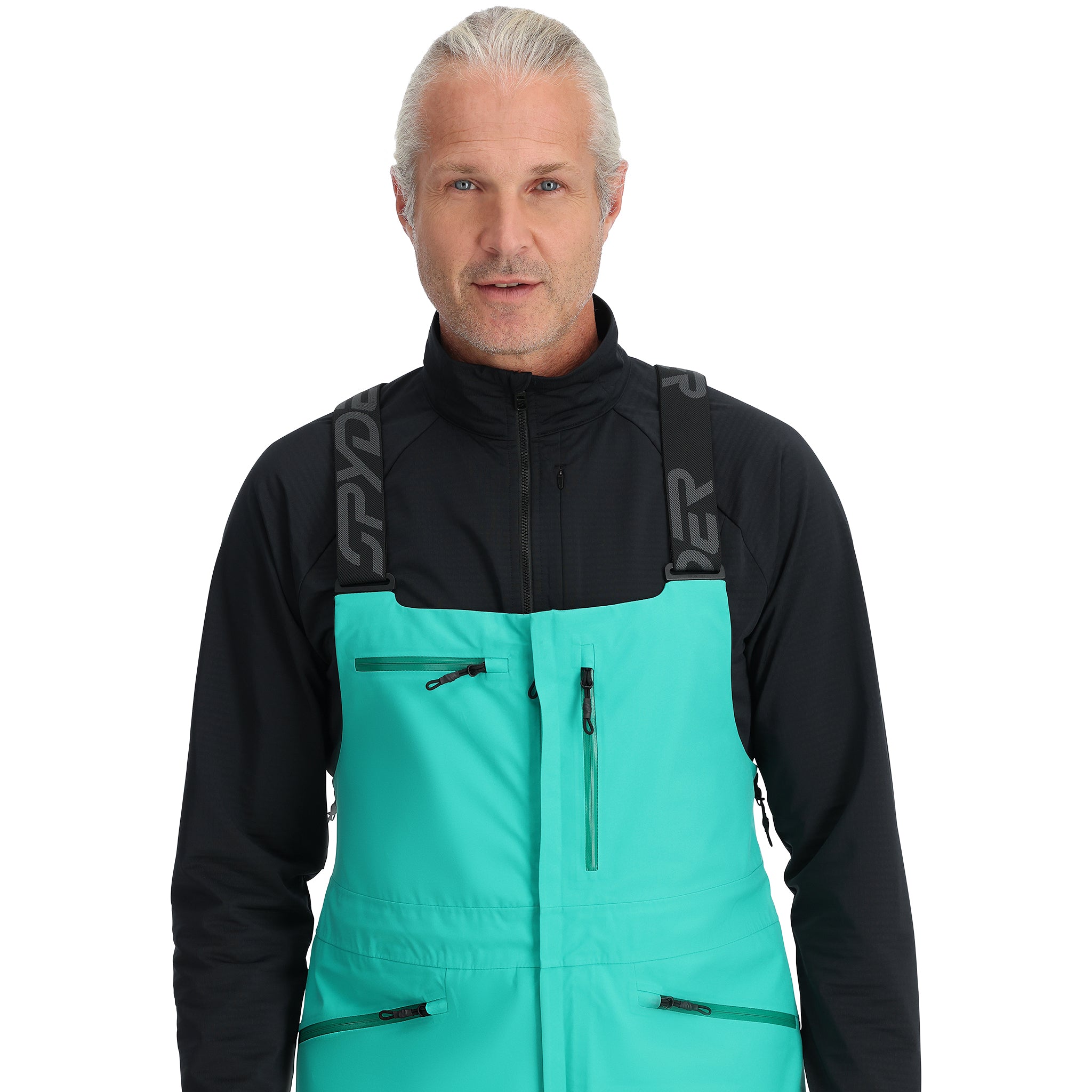 Mens Sanction Shell Bib - Teal Green