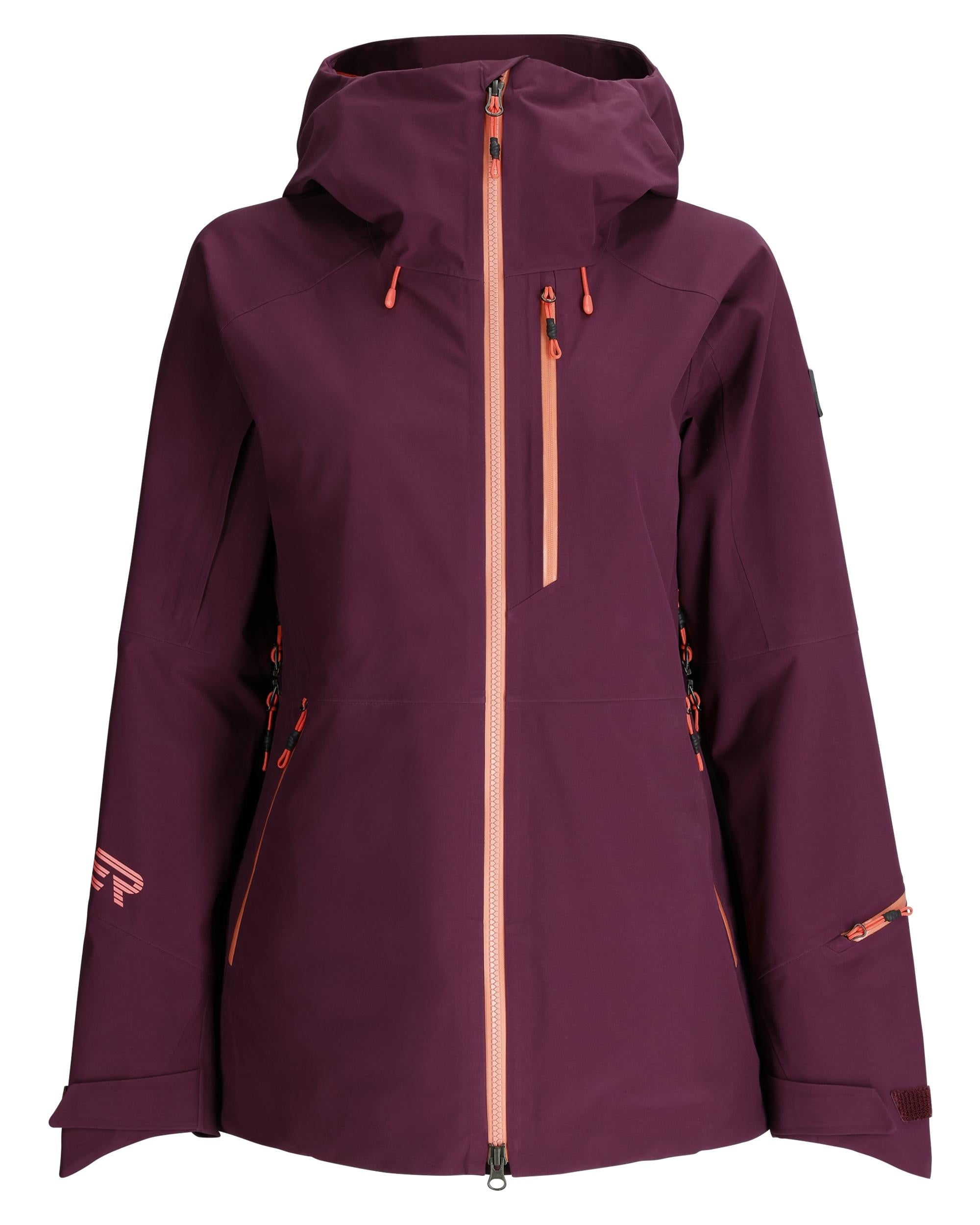 Womens Solitaire Shell Jacket - Plum