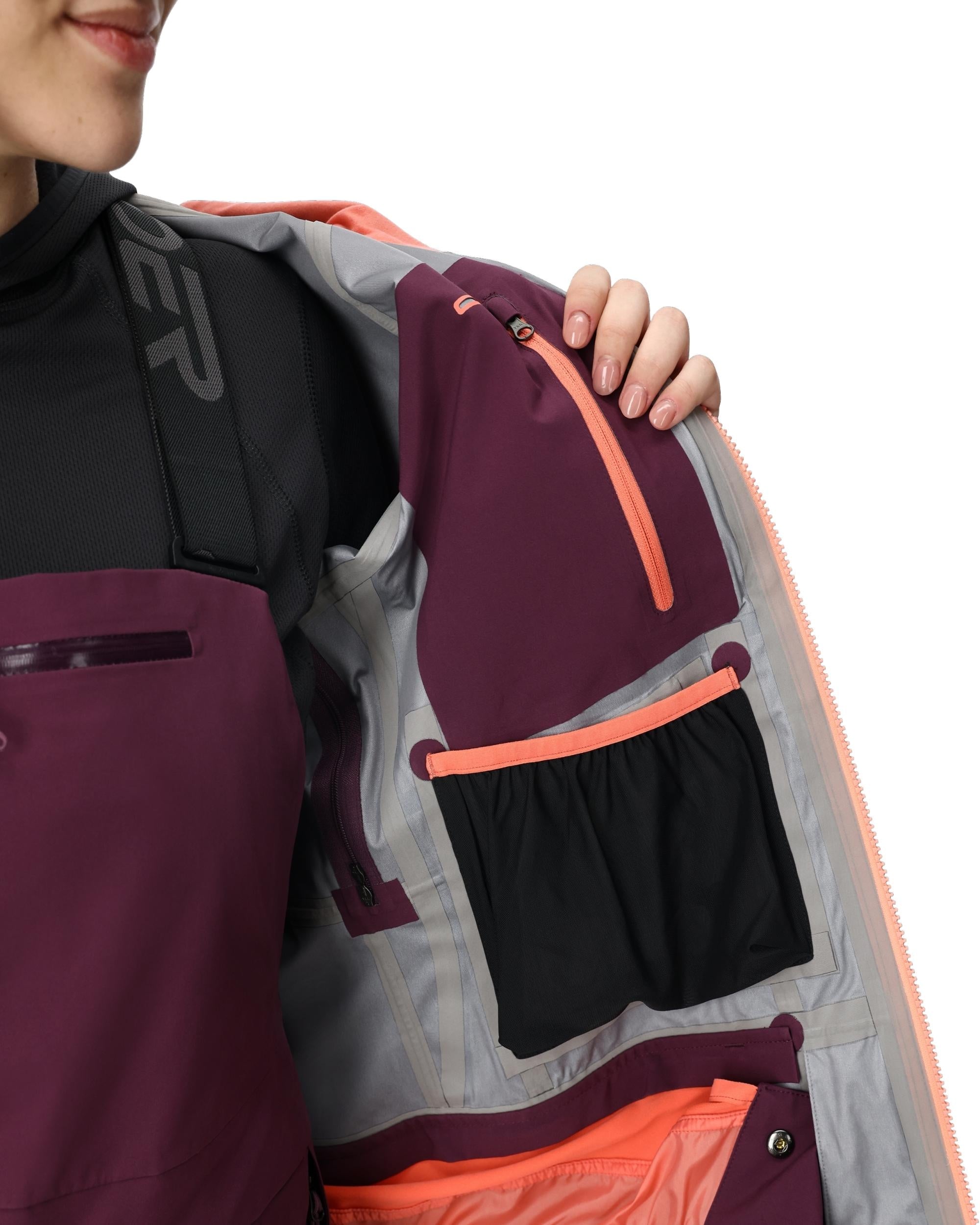 Womens Solitaire Shell Jacket - Plum