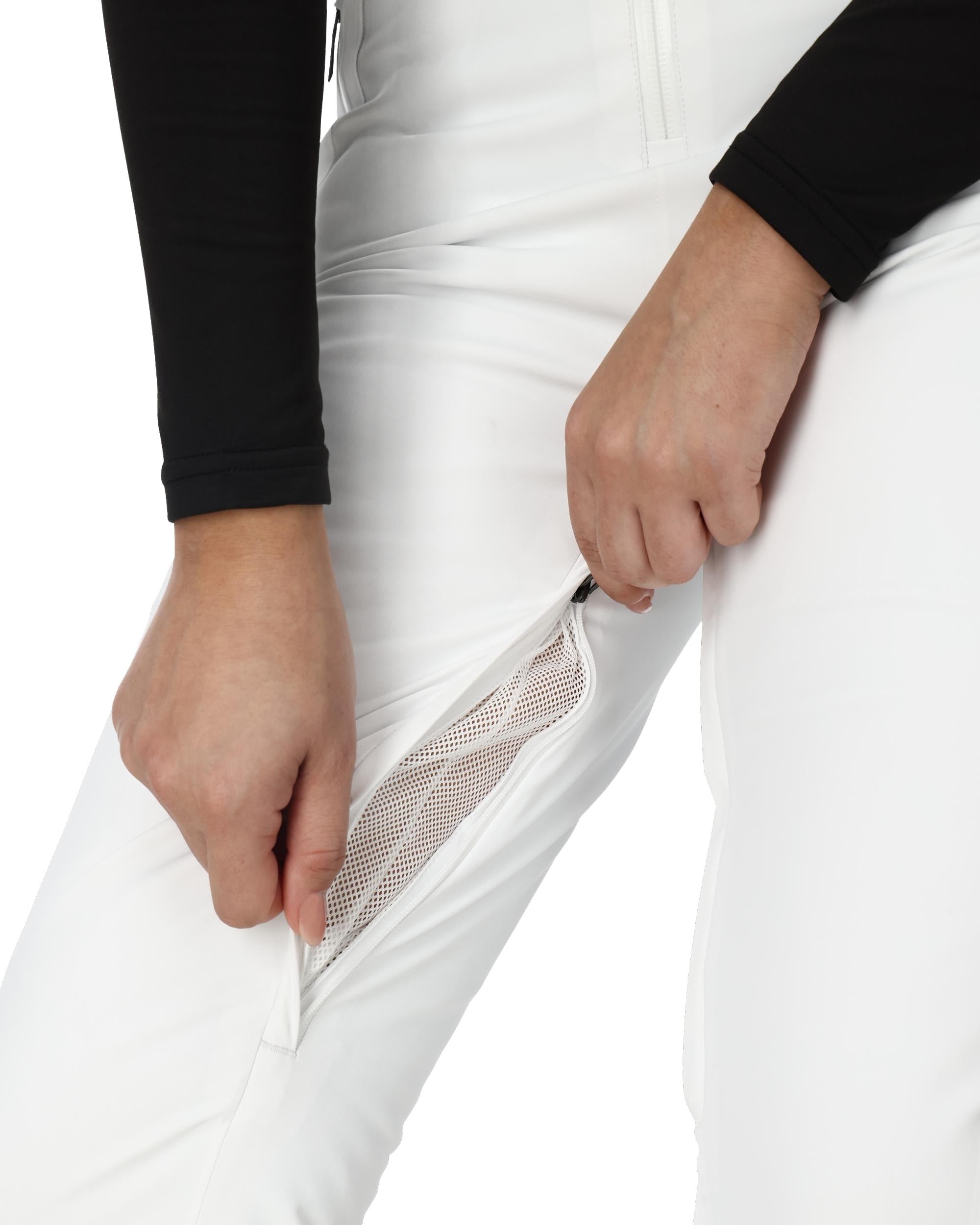 Womens On Piste Bib Pants - White