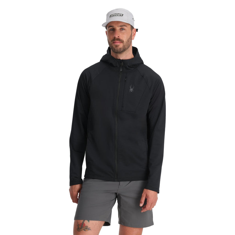 Mens GridWeb™ Hoodie - Black