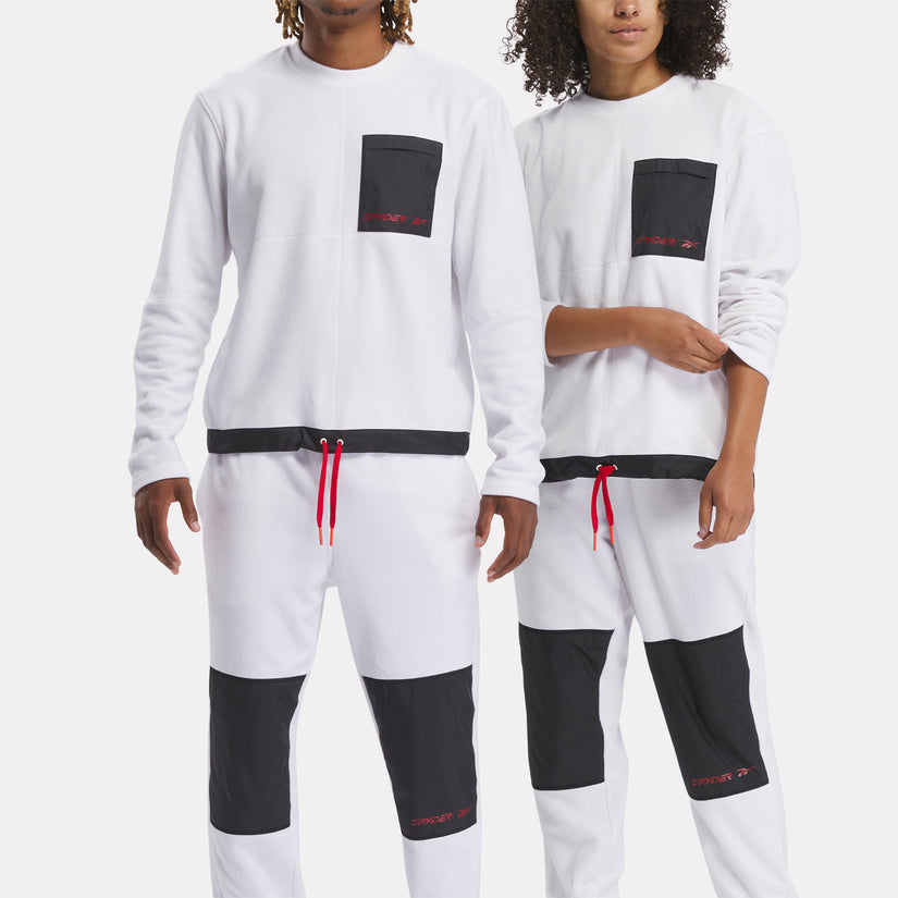 Unisex Spyder X Reebok Mens Lounge Crew - White (2023)