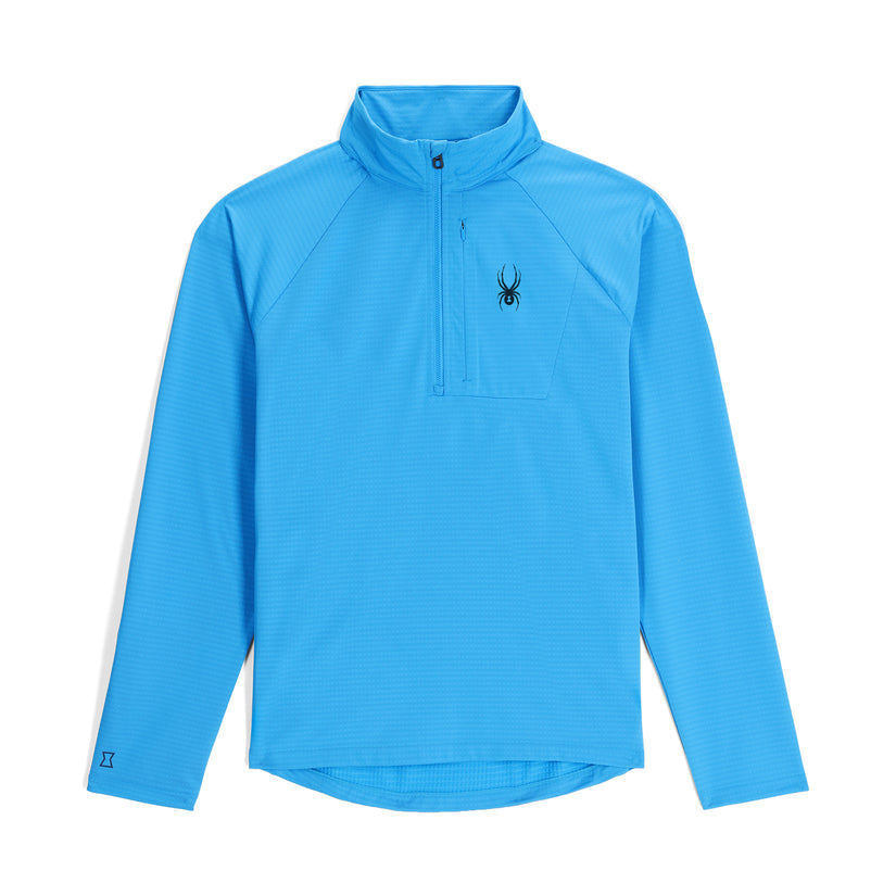 Mens Gridweb Tech Half Zip - Aether Blue