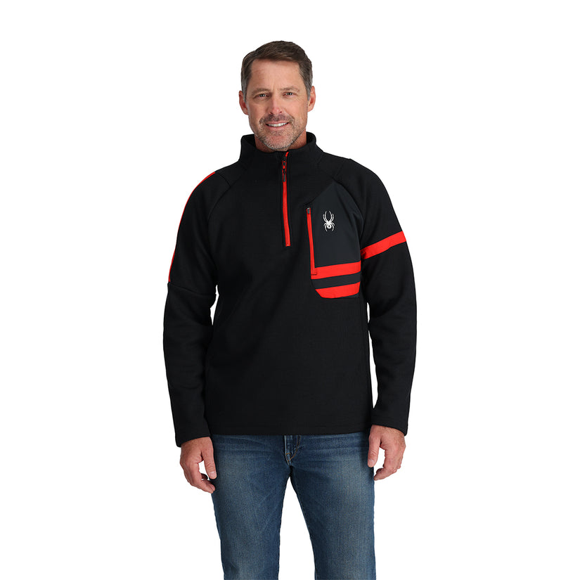 Mens Wengen Bandit Half Zip - Black (2023)