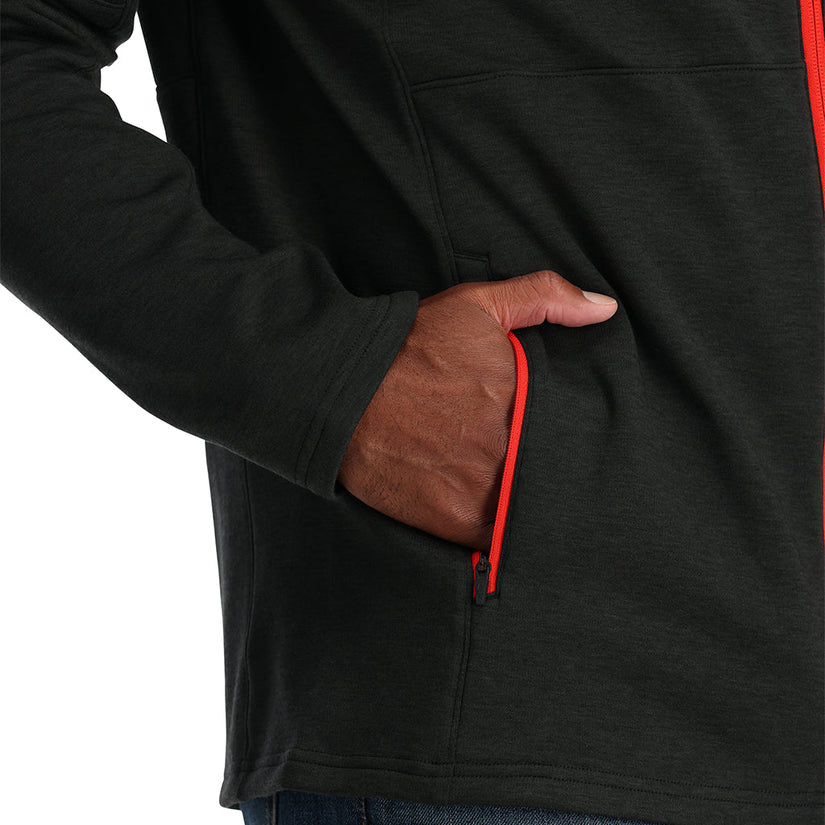 Mens Speed Fleece Full Zip - Black (2023)