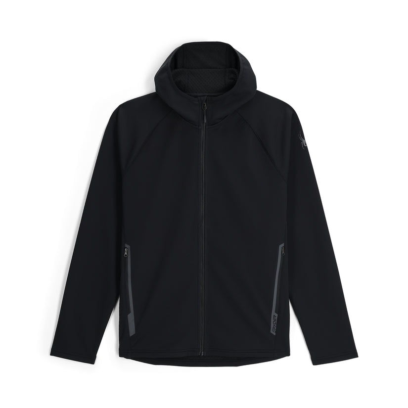 Mens Gridweb Tech Hoodie - Black