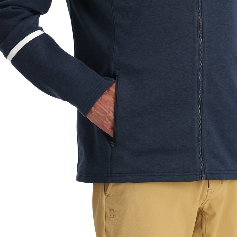 Mens Speed Fleece Full Zip - True Navy