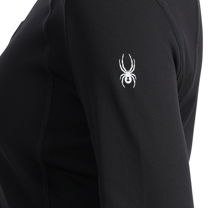 Womens Stretch Charger 1/2 Zip - Black