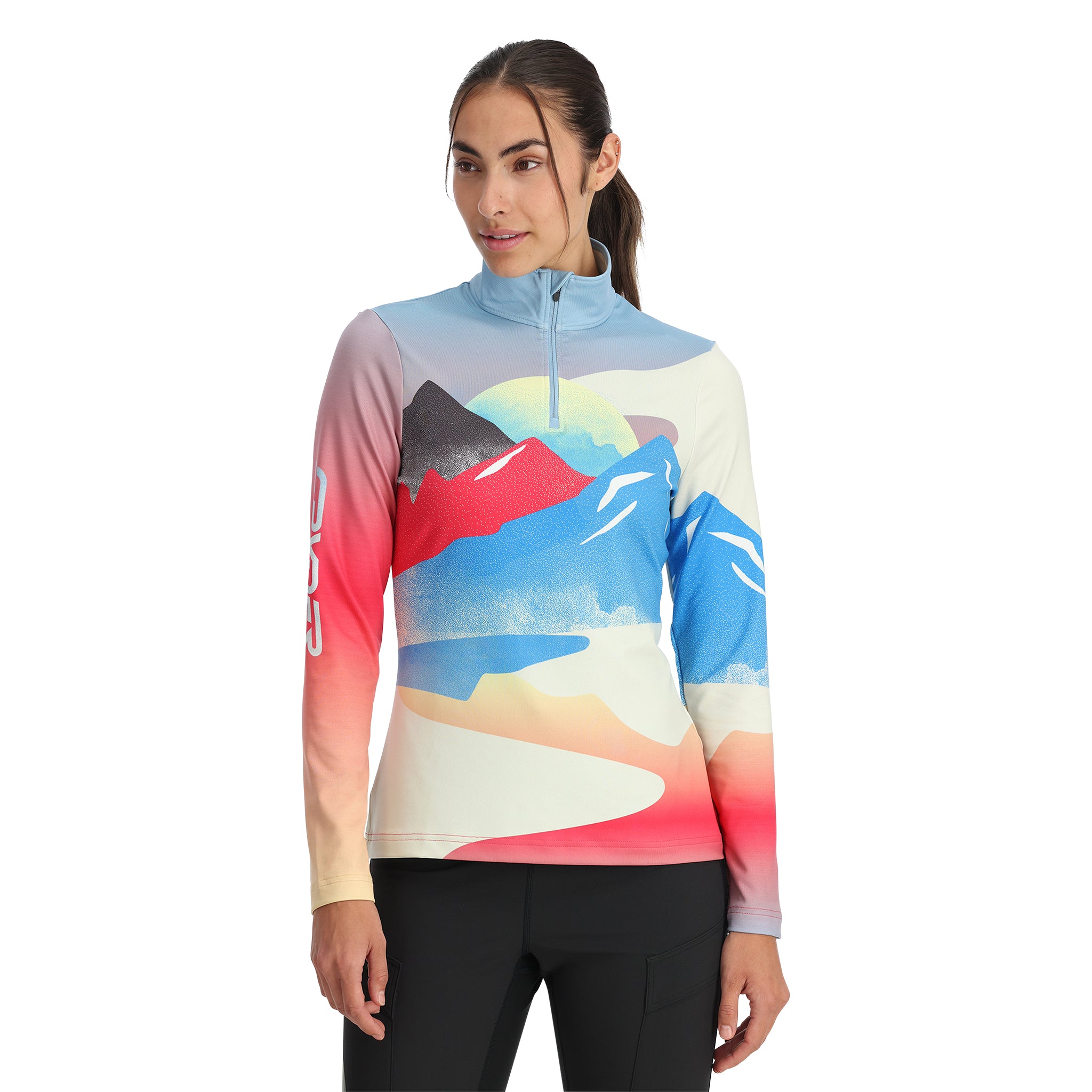 Womens Vivid 1/2 Zip - Multi
