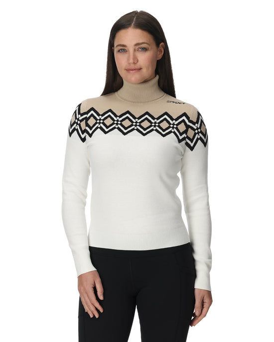 Womens Stellar Ski Sweater - White
