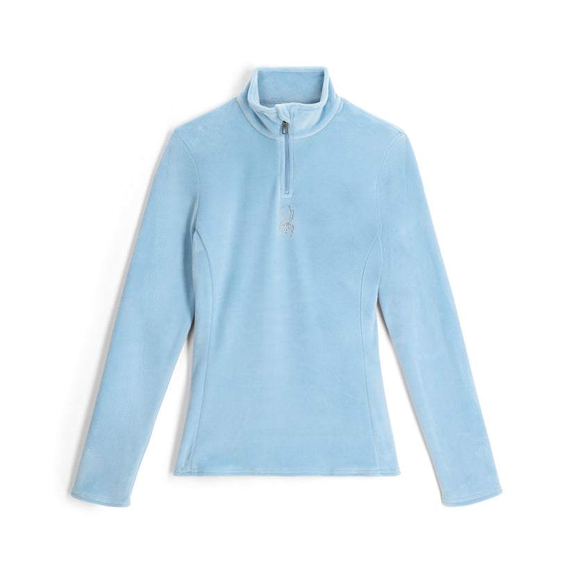 Womens Shimmer Bug Half Zip - Blue Drift