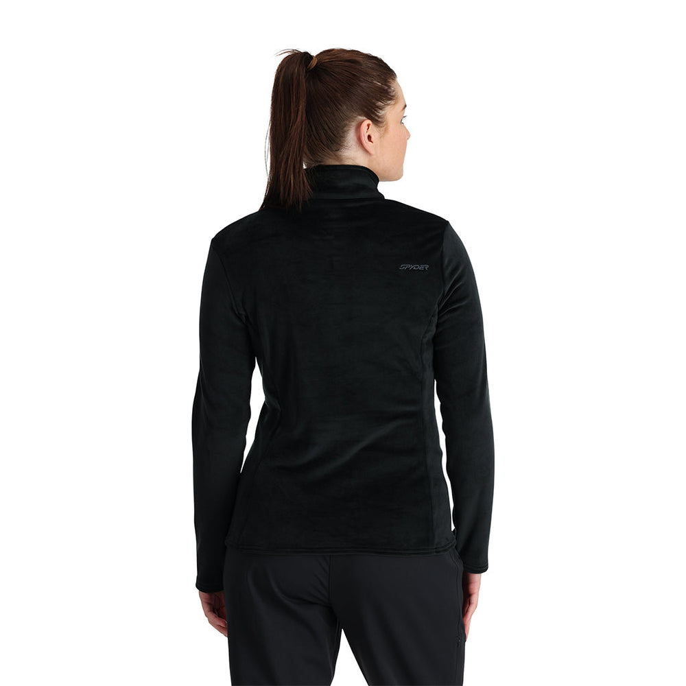 Womens Shimmer Bug Half Zip Pullover - Black – Spyder Australia