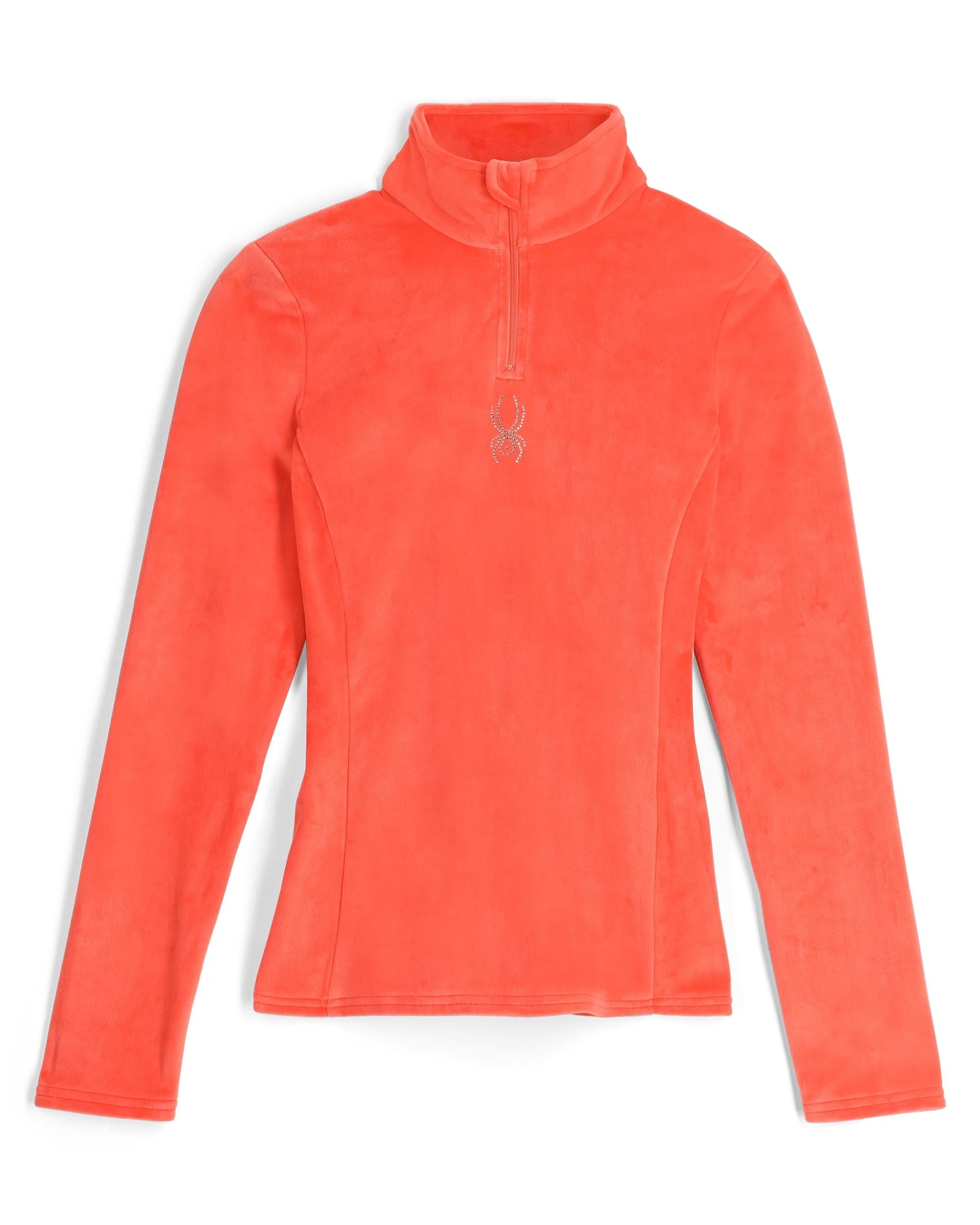 Womens Shimmer Bug 1/2 Zip - Coral Haze