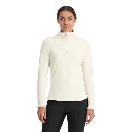 Womens Shimmer Bug Half Zip - Vanilla Latte
