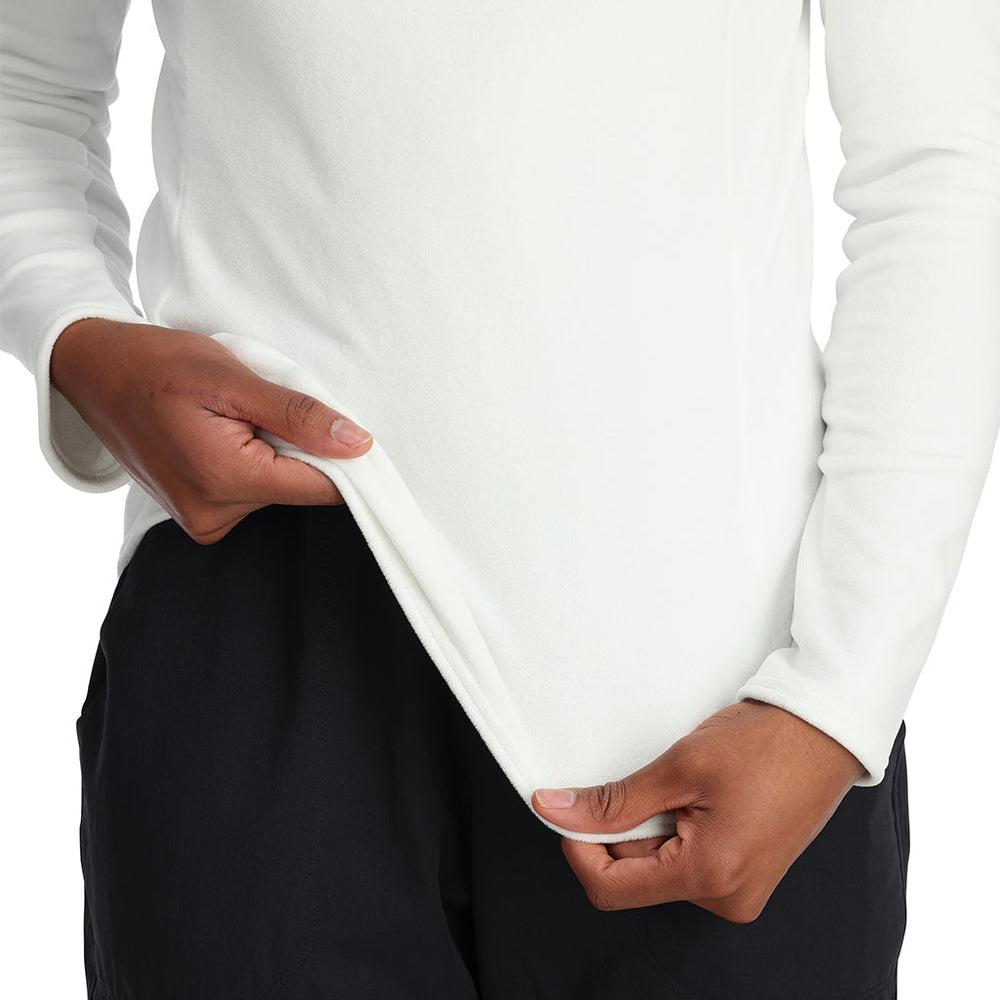 Womens Shimmer Bug Half Zip Pullover - White – Spyder Australia
