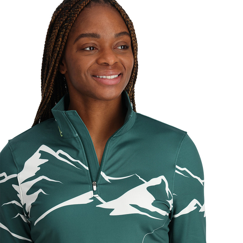 Womens Figure 8 Half Zip - Cypress Green (2023)