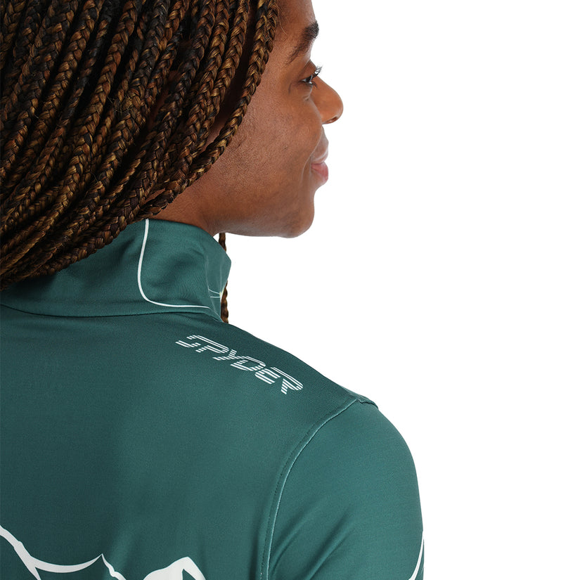 Womens Figure 8 Half Zip - Cypress Green (2023)