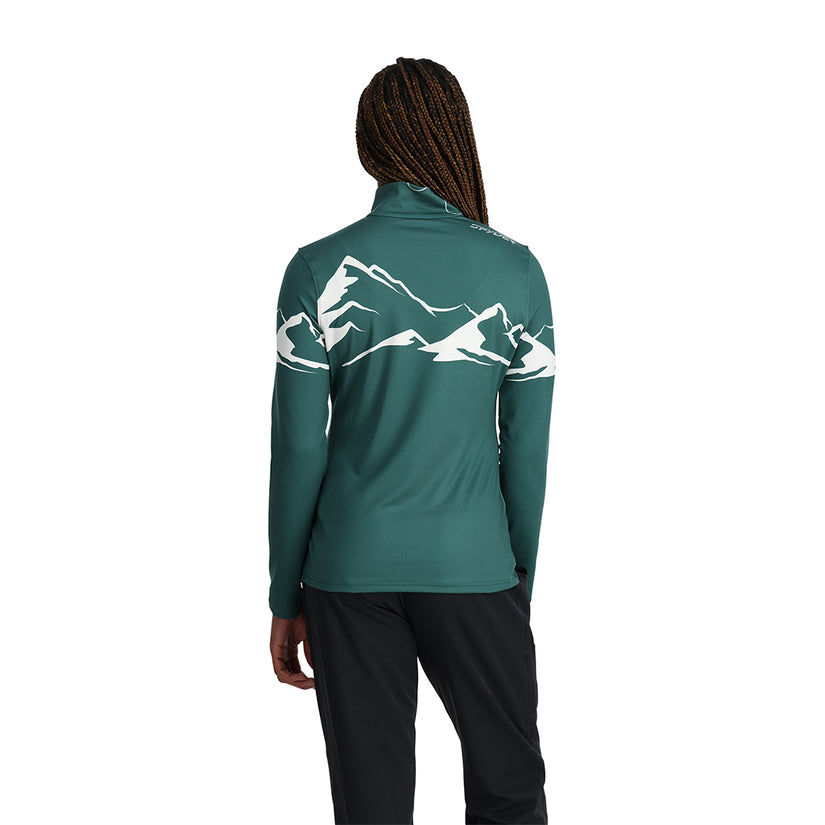 Womens Figure 8 Half Zip - Cypress Green (2023)