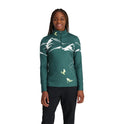 Womens Figure 8 Half Zip - Cypress Green (2023)