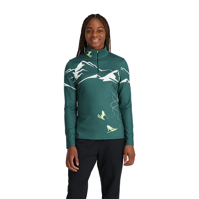 Womens Figure 8 Half Zip - Cypress Green (2023)