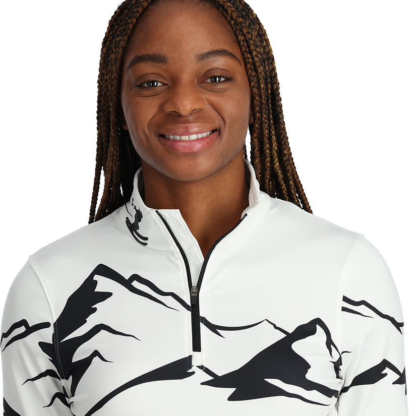 Womens Figure 8 Half Zip - White (2023)
