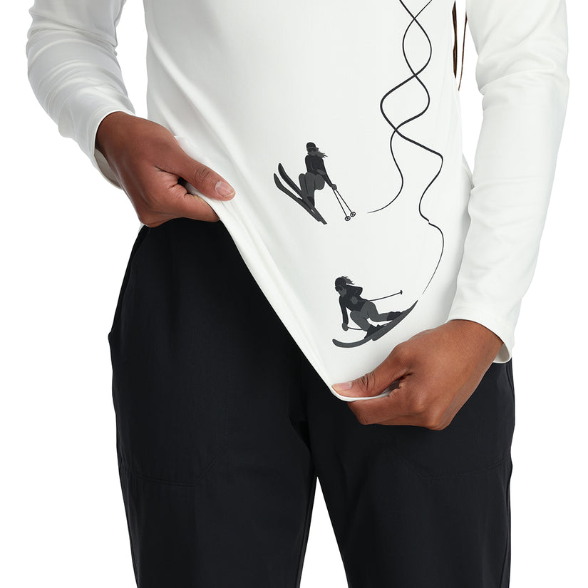 Womens Figure 8 Half Zip - White (2023)