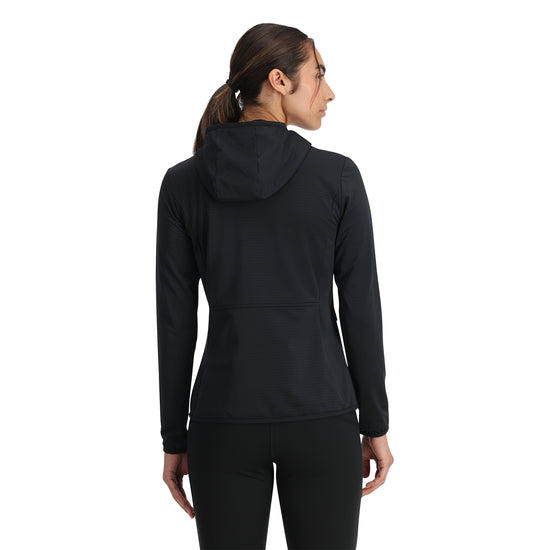Womens Gridweb Tech Hoodie - Black