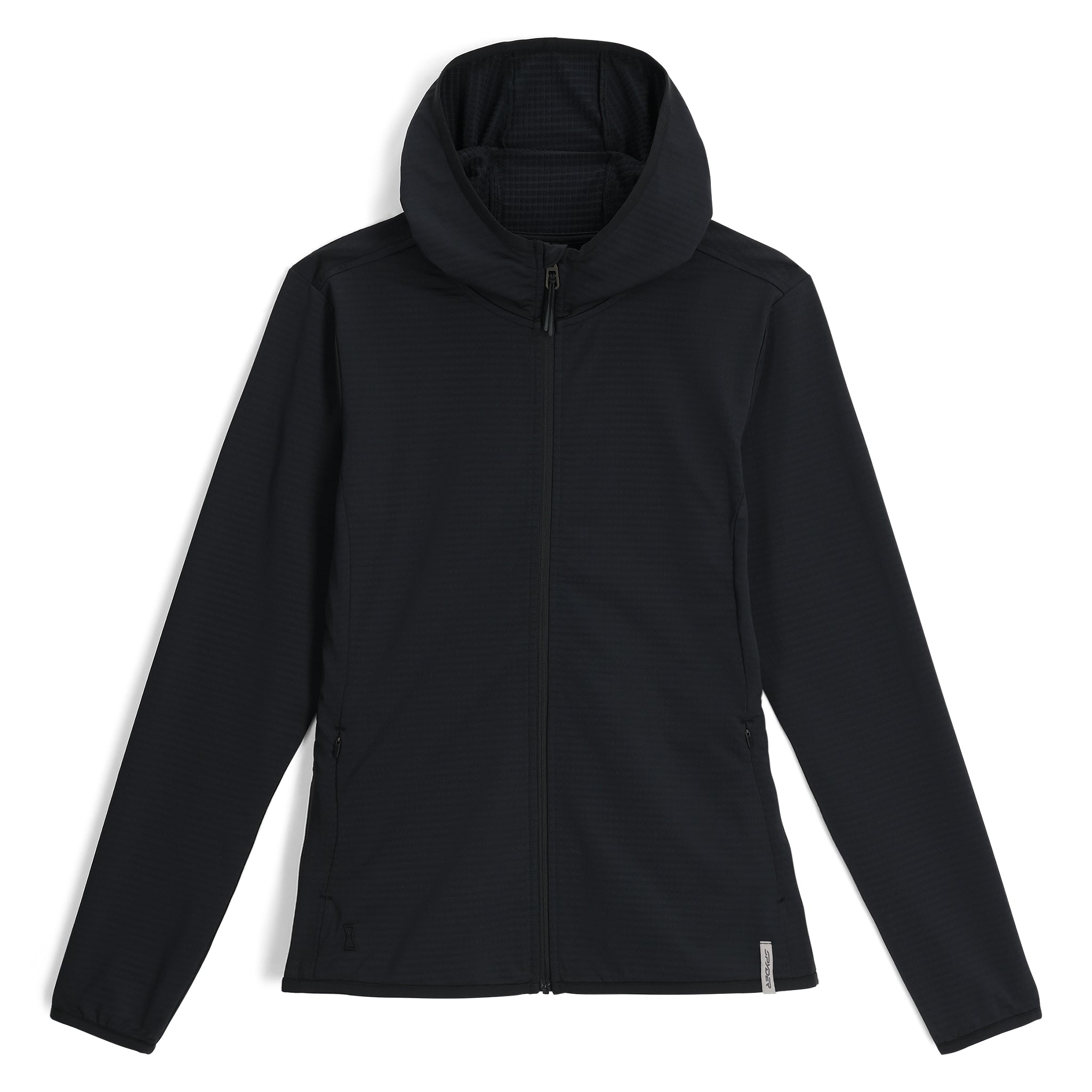 Womens Gridweb Tech Hoodie - Black