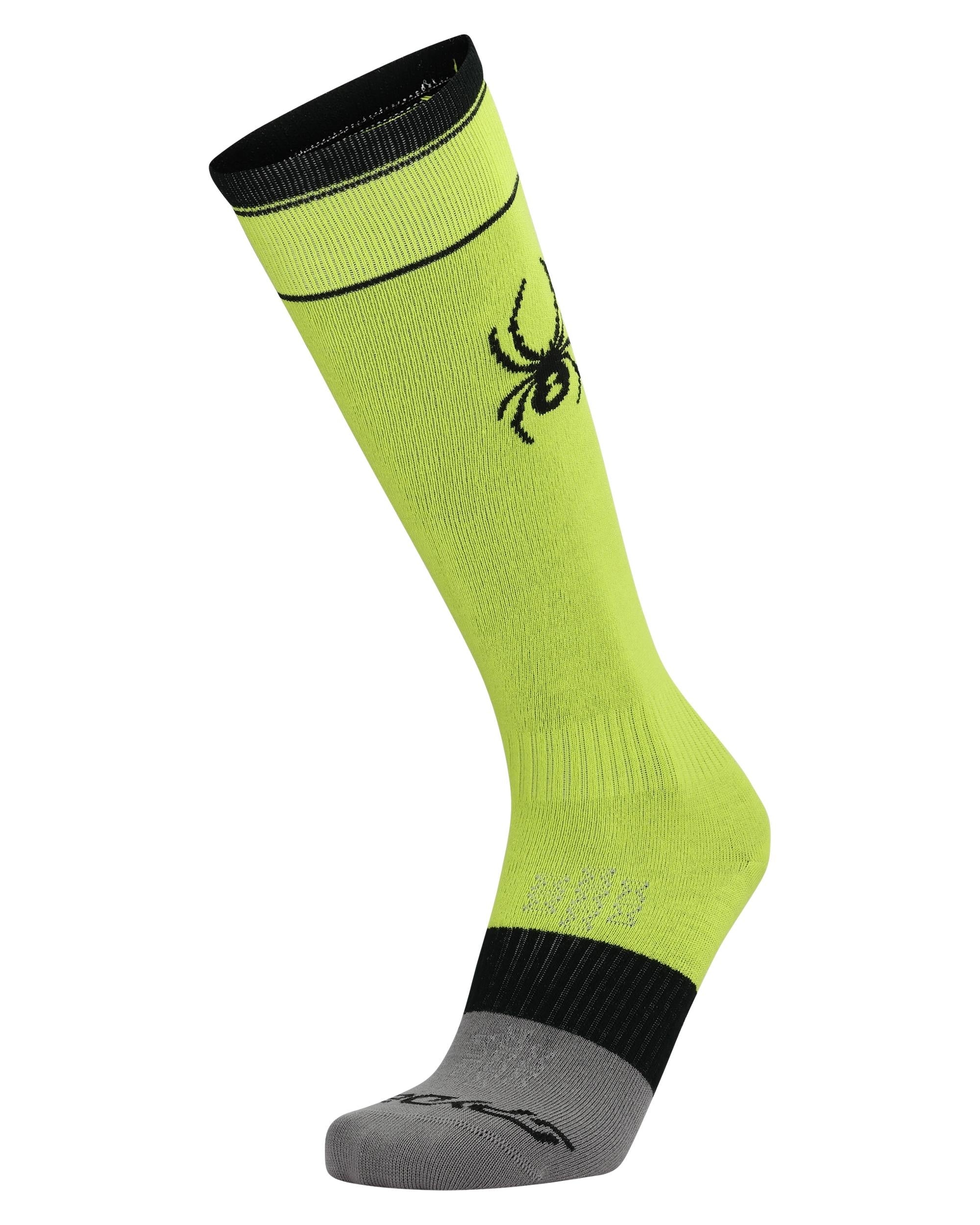 Mens Pro Liner Ski Socks - Lime