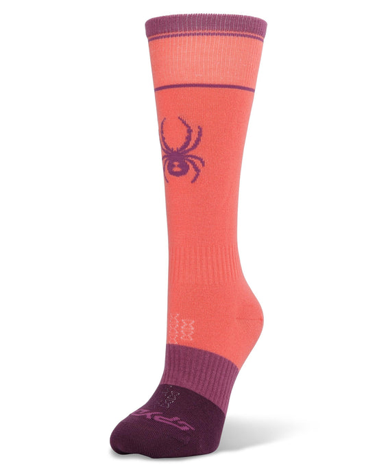 Womens Womens Pro Liner Socks - Coral Haze