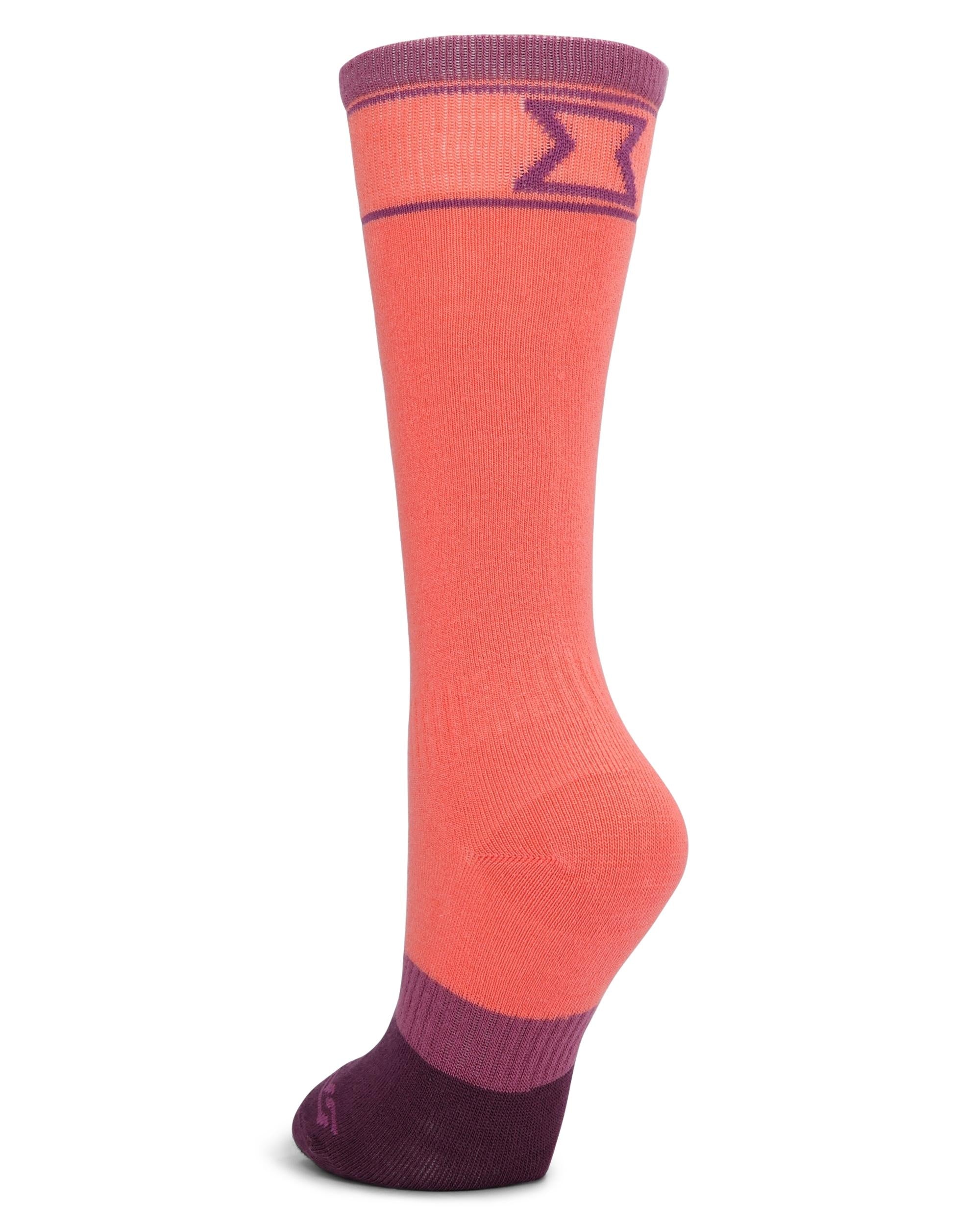 Big Boys Bug Liner Ski Socks - Coral Haze