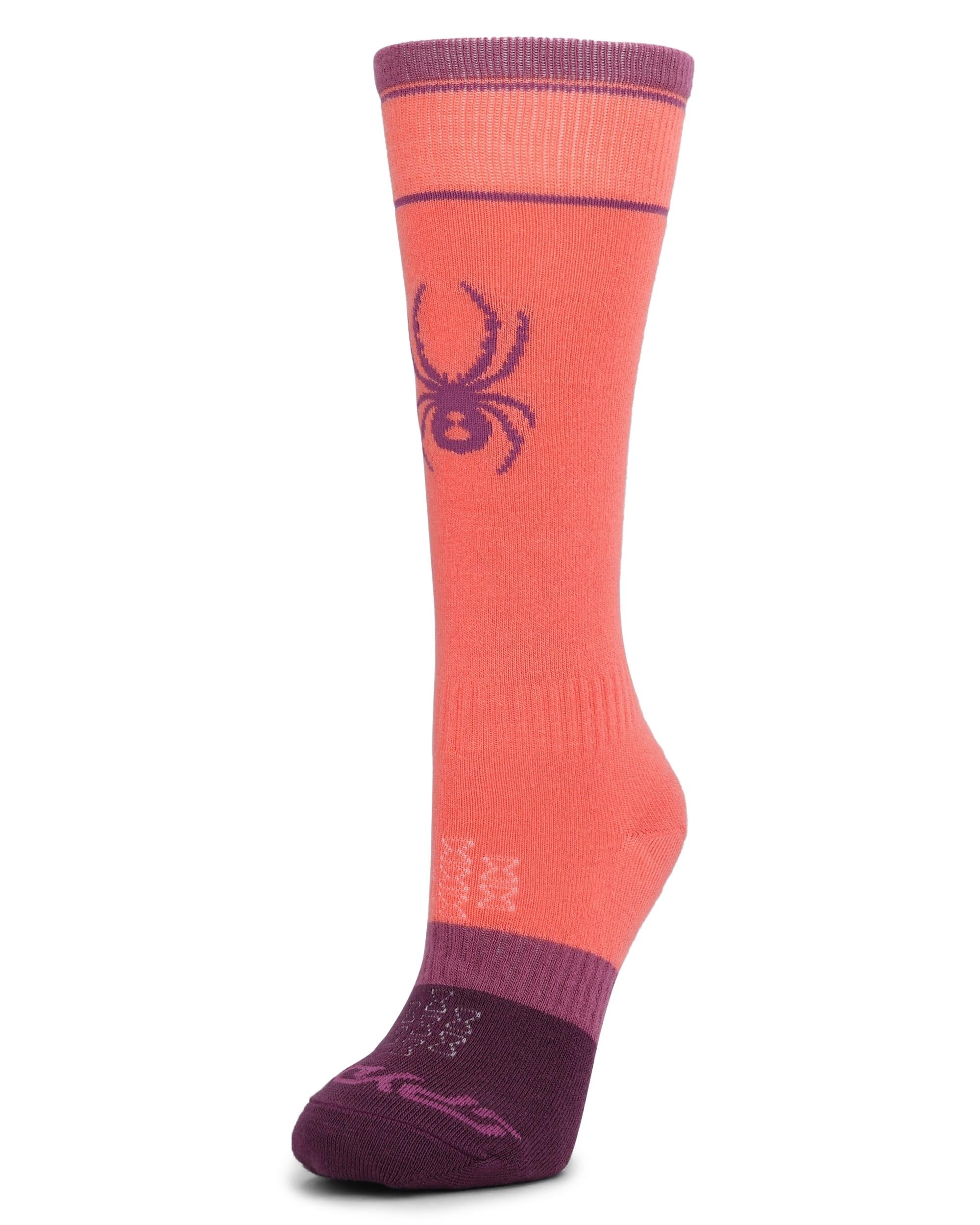 Big Boys Bug Liner Ski Socks - Coral Haze