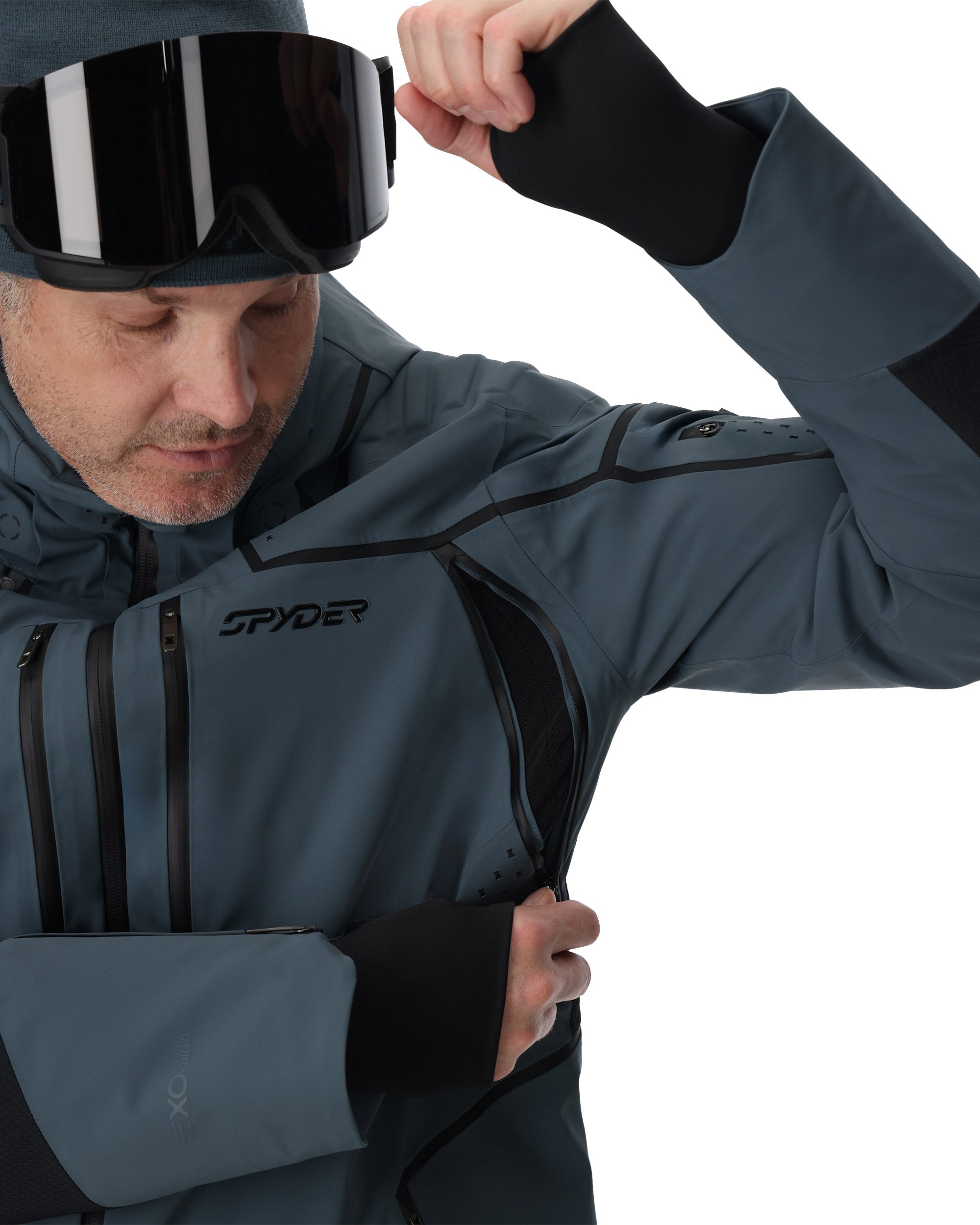 Mens Pinnacle Jacket - Slate Blue