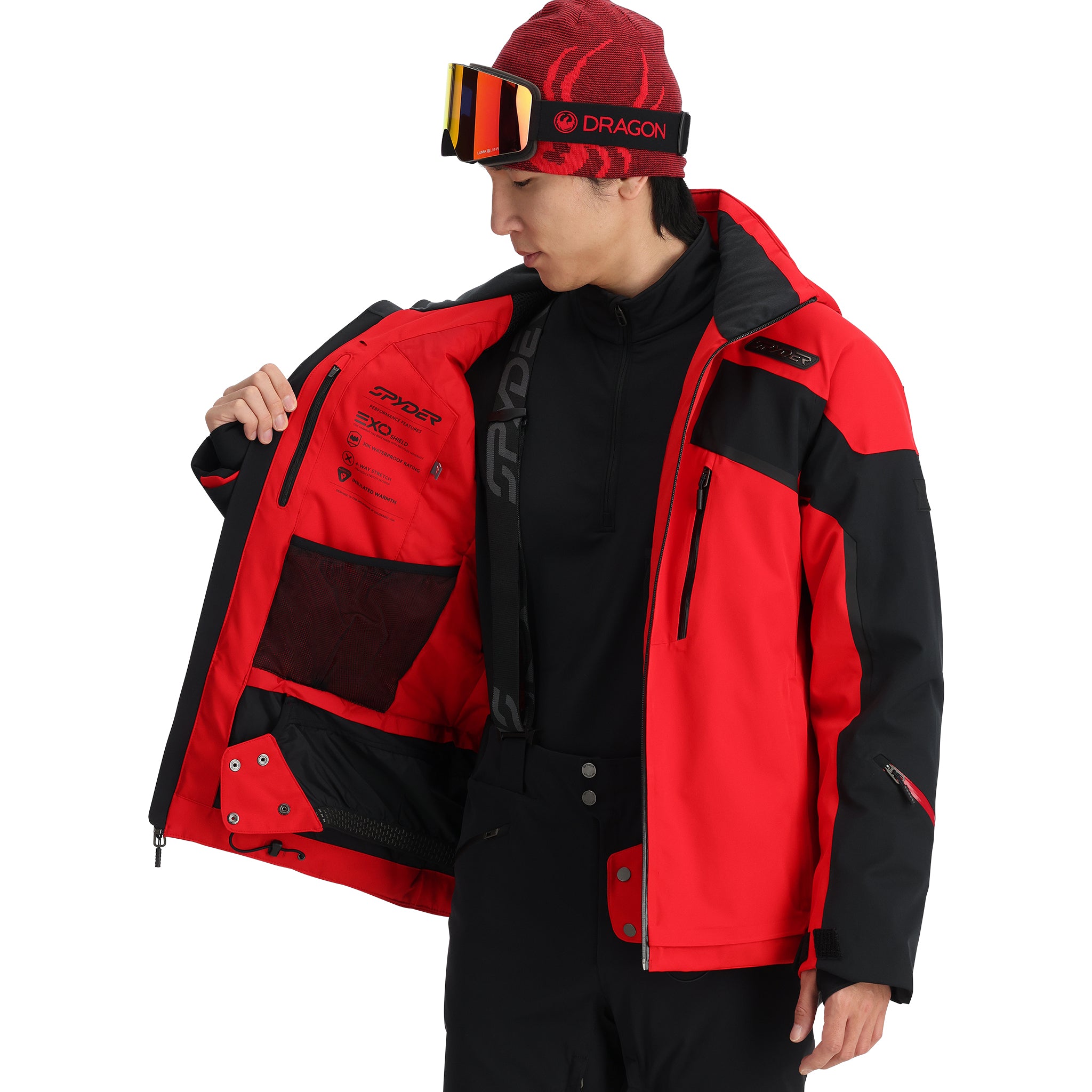 Mens Leader Jacket - Spyder Red – Spyder Australia
