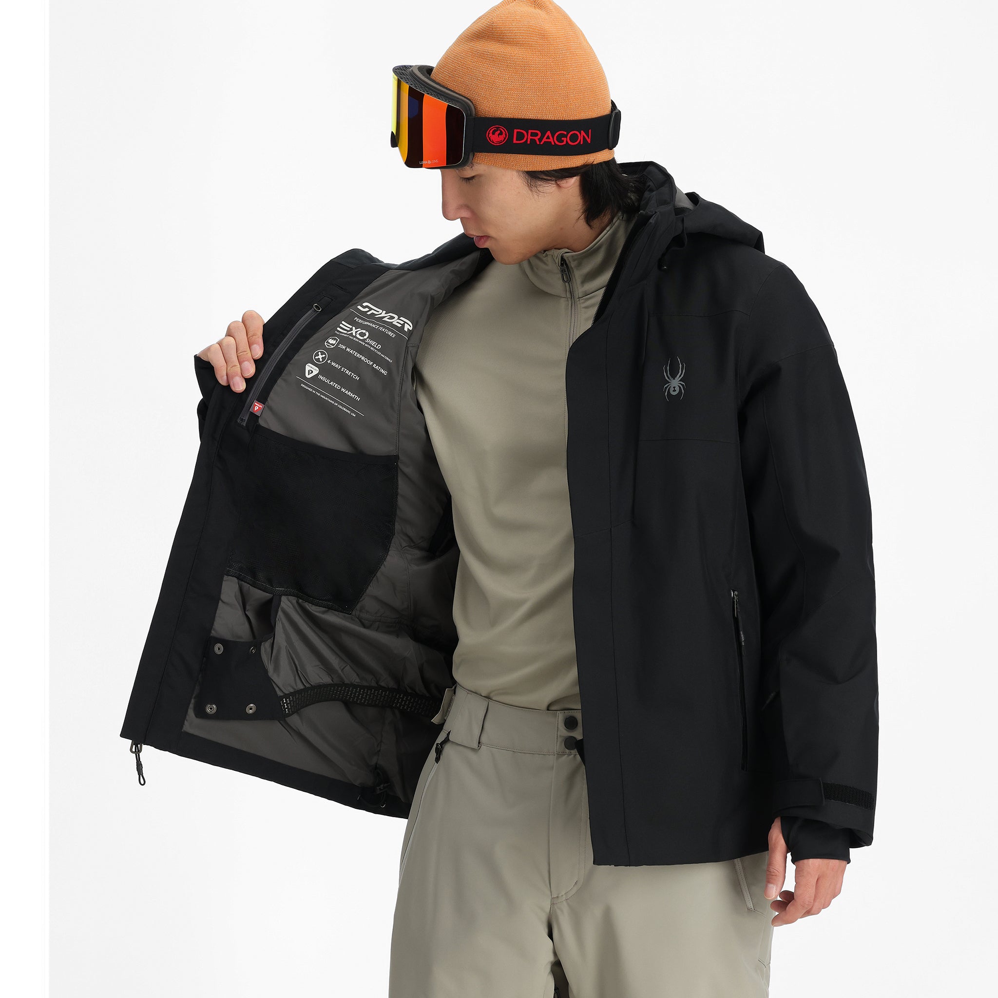 Mens Primer Insulated Jacket - Black – Spyder Australia