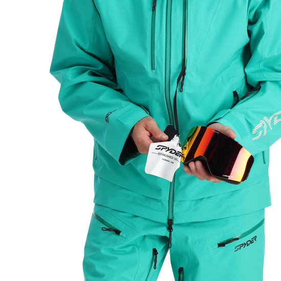 Mens Sanction Shell Jacket - Teal Green